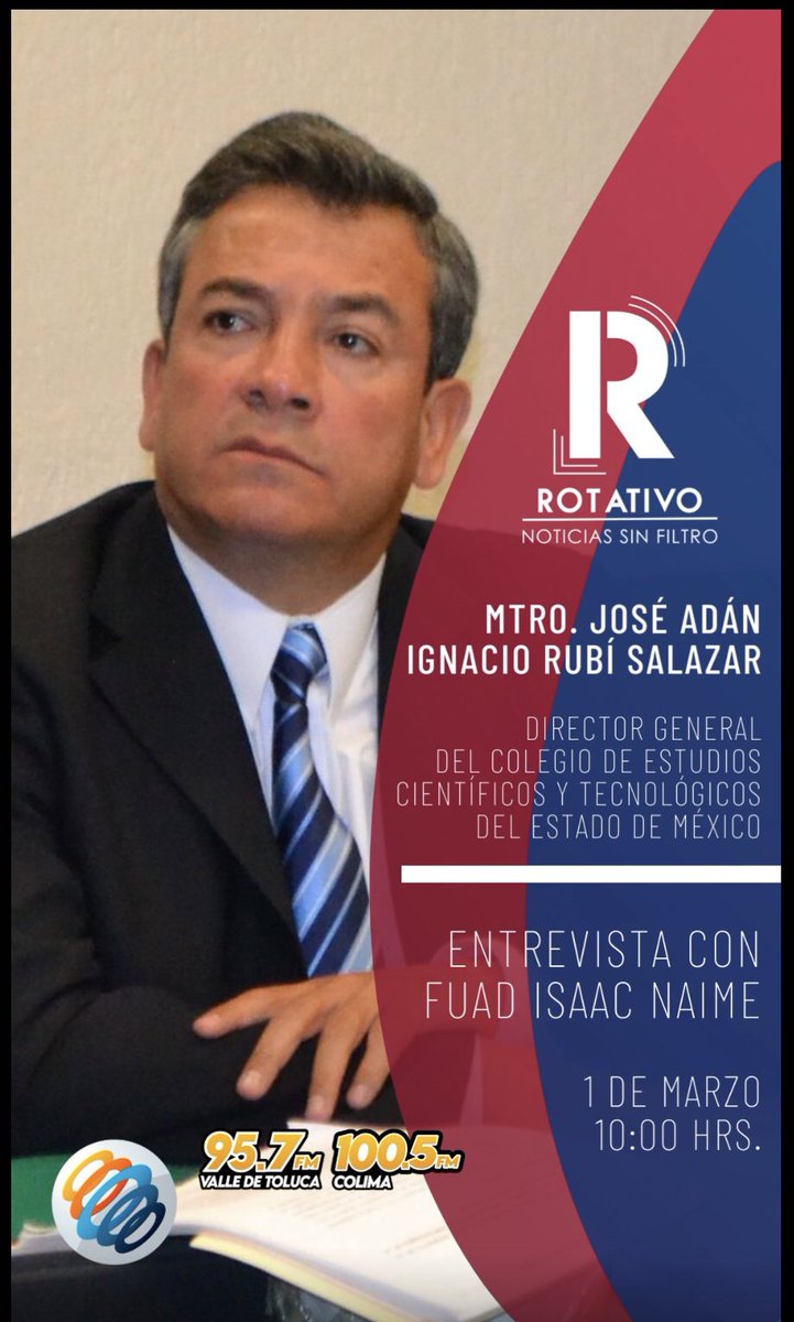 ignacio_rubi's tweet photo. Agradezco a @rotivodemex la oportunidad para compartir las acciones más relevantes que impulsamos en el Colegio de Estudios Científicos y Tecnológicos del #Edoméx. @somoscecytem https://t.co/g71OMV4z9L