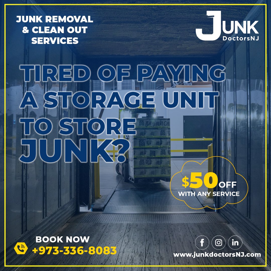 ProCleanersNJ's tweet image. Easy Storage Unit Removal #NewJersey
☎️ 973-336-8083 JunkDoctorsNJ.com
Property Clean Out
#saddlebrook #southorange #easthanovernj #PomptonPlains #palisadespark #unioncounty #essexcounty #njrealestate #njrealtor #NJLOCALREALTORS #njrealtors  #njrealty #realtornj #movetonj