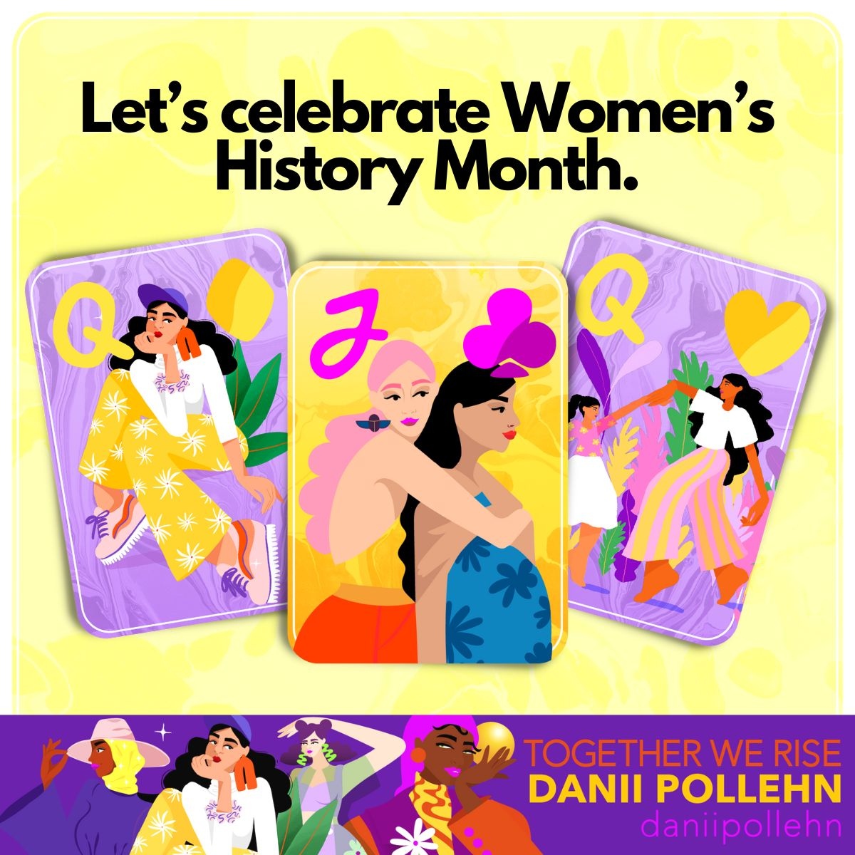 🚺️ 💖Join us as we celebrate all the dazzling, diverse women around the world. All body types, races, religions, cis, and transgender. 💫

Deck feat by <a href="/daniipollehn/">Danii Pollehn</a> 🤩

#iwd2023 #Herstory #womenshistorymonth2023 #internationalwomensday #flicksolitaire #solitaire #cardgames
