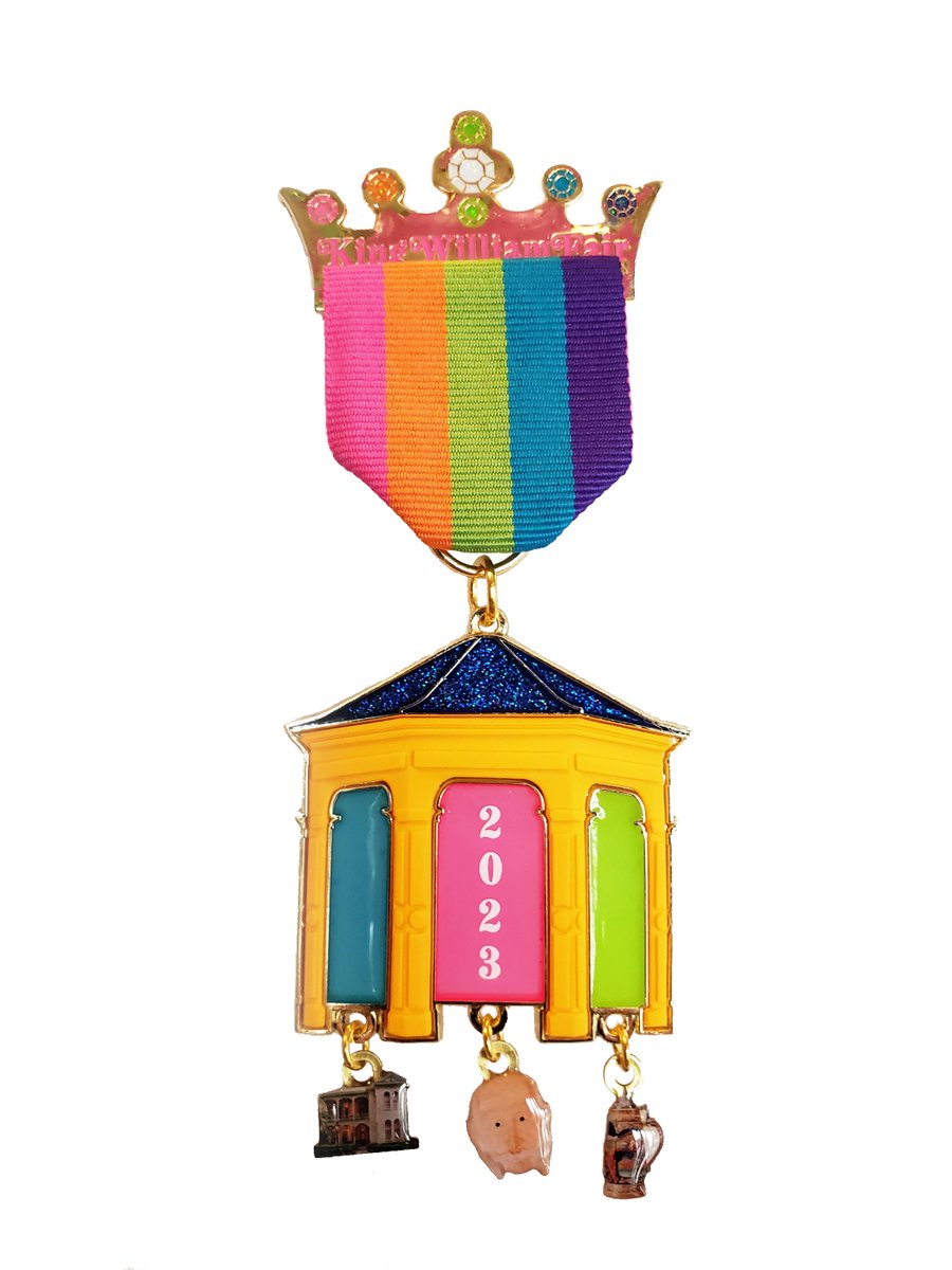 It's here! The Official 2023 King William Fair medal! Show your Fiesta spirit and purchase yours now for $10 at the King William Association Office, 122 Madison St., or online at kwfair.org/p/other.