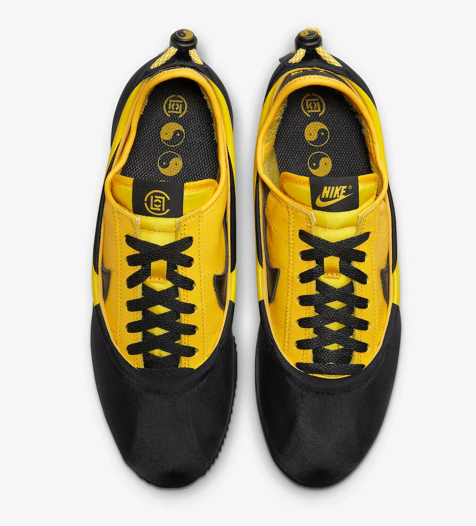 Official Look at the upcoming CLOT x Nike Cortez “Bruce Lee” 💛🖤