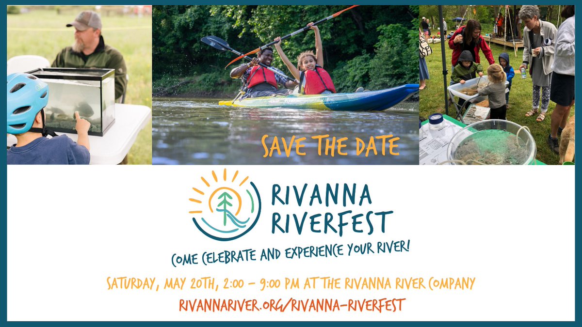Mark your calendar for Rivanna RiverFest on Saturday, May 20th from 2-9 PM at the Rivanna River Company!