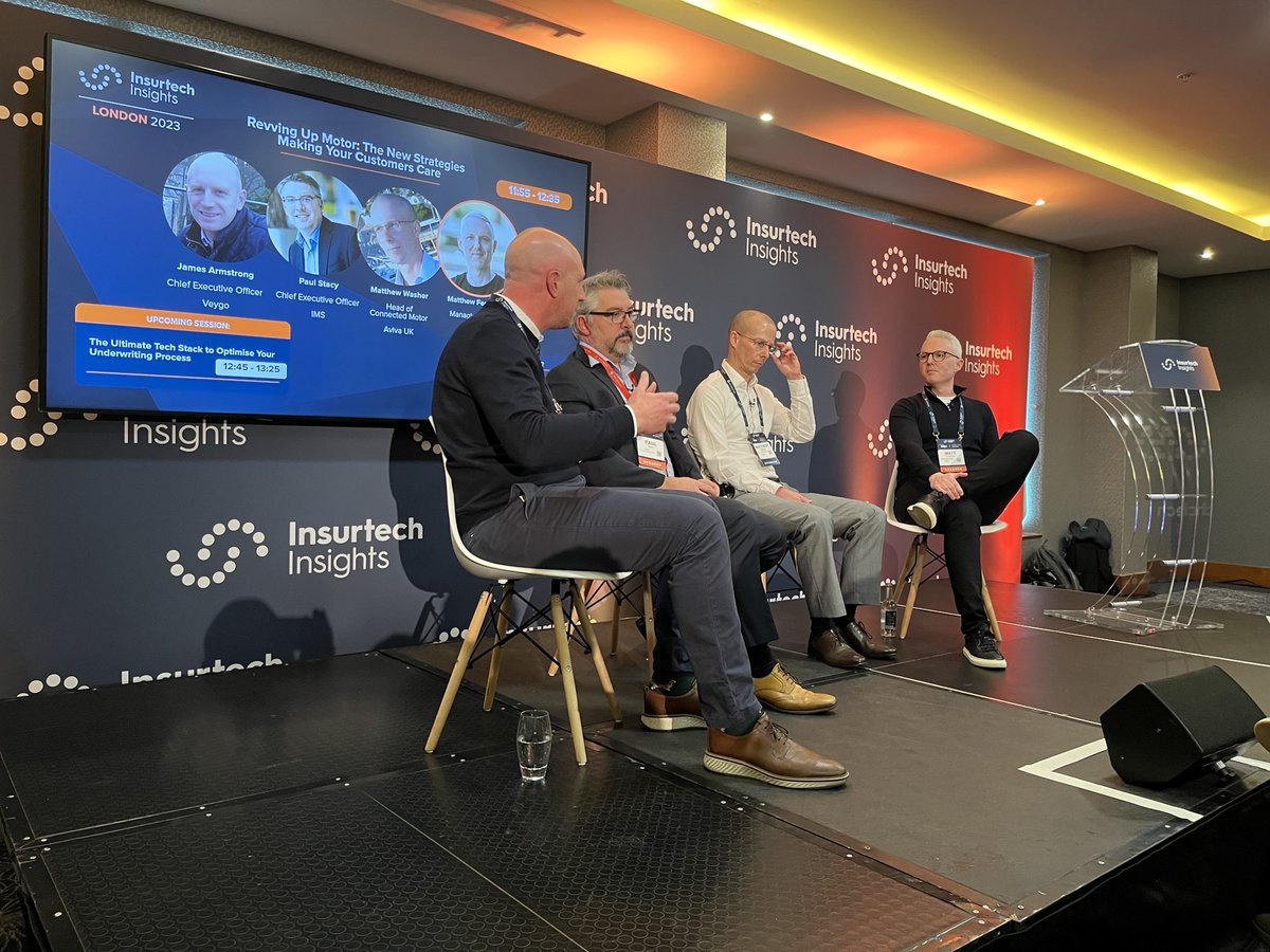 AdmiralPioneer's tweet photo. Veygo CEO James Armstrong took the stage at 
@ITI_Insurtech today to discuss Revving up Motor: The new strategies making your customers care. 🚗

@Insurtech_UK @VeygoUK @AdmiralUK @emma_evolve @rmwfisher
 
#insurtech #ITIEU2023 https://t.co/HGUebwozH1