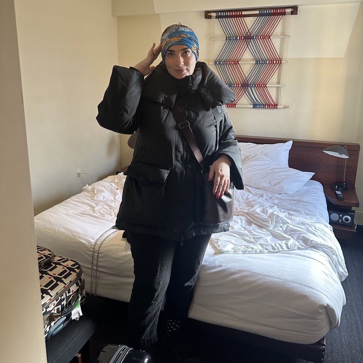 Happy Survivor Premiere Day 🔥🌴🗿 Here’s a photo of me taken by mom this morning in a hotel room sporting my Survivor Buff™️