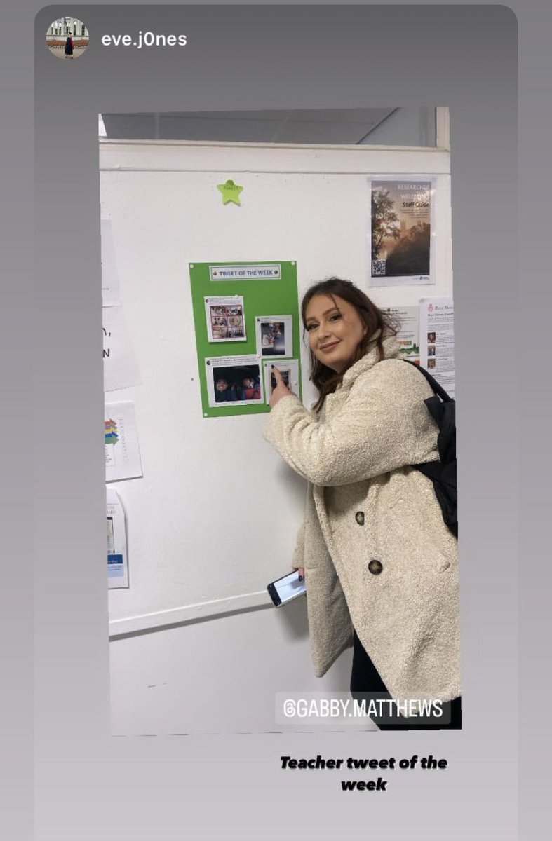 made it to the tweet of the week board, this is my application to be on next weeks board 👩🏻‍🏫 <a href="/UWPGSEC/">University of Worcester - PGCE Secondary course</a> <a href="/uw_pgce_khm/">Kim Hibbert-Mayne</a>