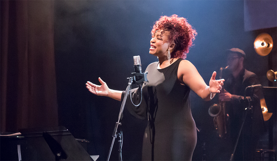 The spectacular Divine Brown stars in Billie, Ella &amp; Sarah: Revolutionary Women In Jazz <a href="/Soulpepper/">Soulpepper Theatre Company</a> and joins me on <a href="/ShaunProulxShow/">Shaun Proulx Show</a> @SXMCanadaTalks 167 this weekend to talk about the docu-concert she created. This weekend! <a href="/db432hz/">Divine Brown db432hz</a> (Image: Daniel Malavasi)