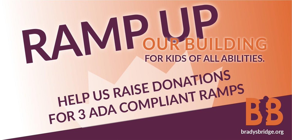 BradysBridge's tweet image. For #AmplifyAustin, Brady's Bridge is continuing our #RampUp campaign to create accessibility at 3 of our entryways to our building. 

For any donation of $25 or more, your name will be placed on a plaque in our lobby on our Wall Of Donors! 
 
See more:
runsignup.com/TicketEvent/Ra…