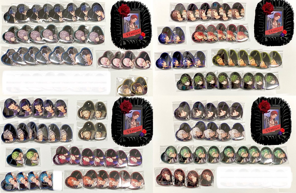 【交換・仮約束】
ブラスタ BLACK LIVE Ⅲ ハート缶バッジ ブラライ

譲）ケイ リンドウ モクレン ミズキ 銀星 メノウ 晶 吉野 シン カスミ クー 真珠 ギィ リコ 鷹見 マイカ 玻璃 藍 夜光 大牙 金剛 ヒース 柘榴 ネコメ

求）黒曜

事後通販にて178個予約済み、現在庫との仮約束も可能です。