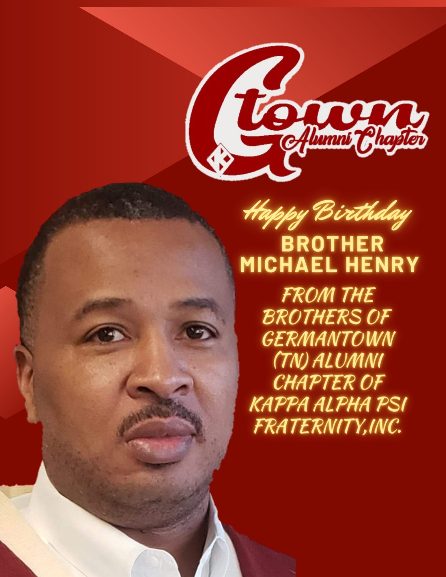 Happy Birthday to Kappa League Coordinator Brother Mike Henry 