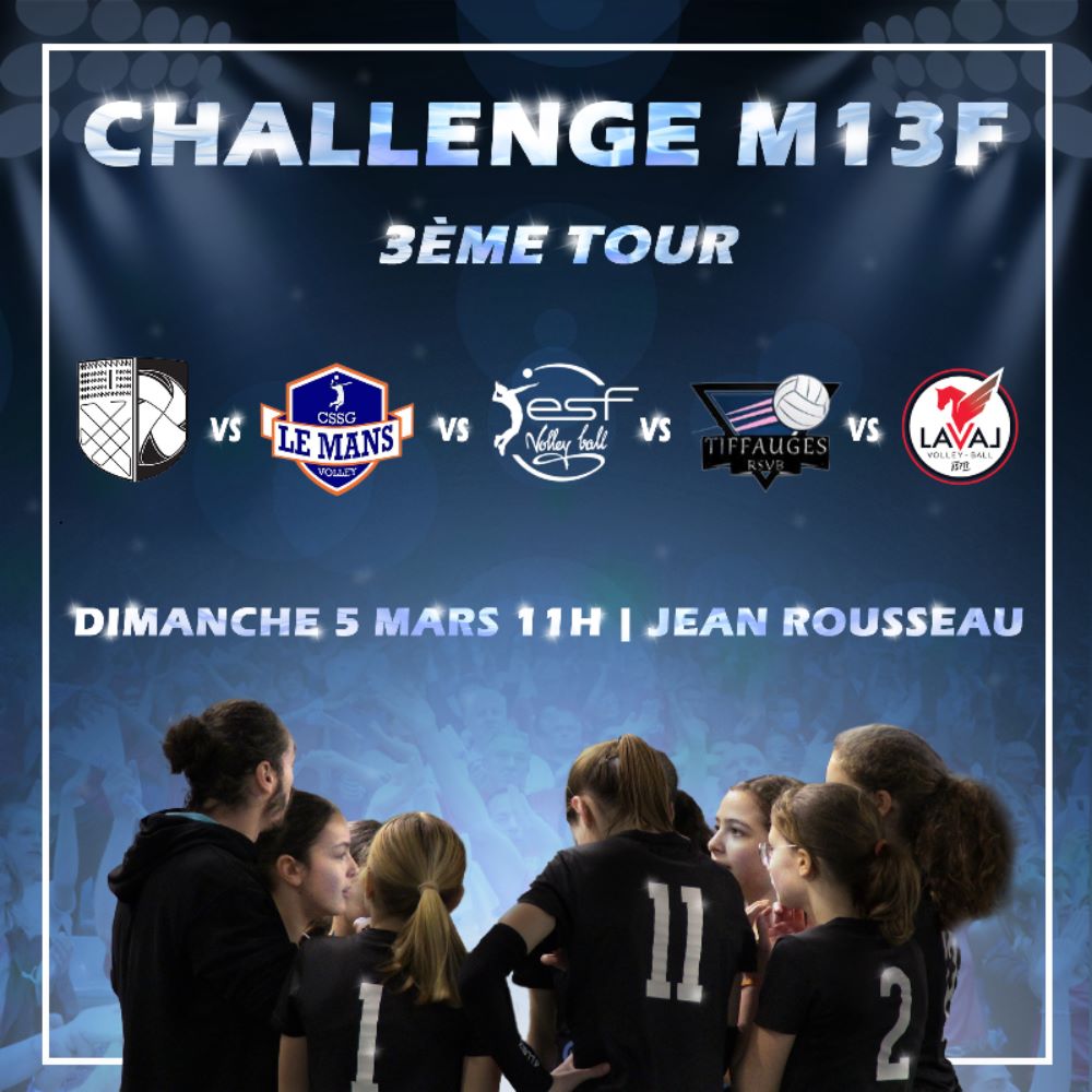 💥 MATCHS DU WEEKEND 💥 Ce weekend, nos M13 F reçoivent le troisième tour des challenges des pays de la Loire 🎉 Rendez vous ce dimanche 5 mars à 11h salle Jean Rousseau pour venir encourager nos joueuses 🔥 ALLEZ LE SCO ! 🤍🖤