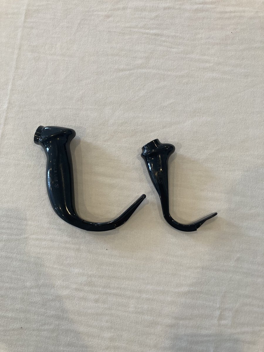 ParxEM's tweet image. First time seeing/using the peds Glidescope HAVL blade. Found the handle extremely small rendering laryngoscopy challenging. 

Any tips/tricks on troubleshooting this from #AirwayTwitter?