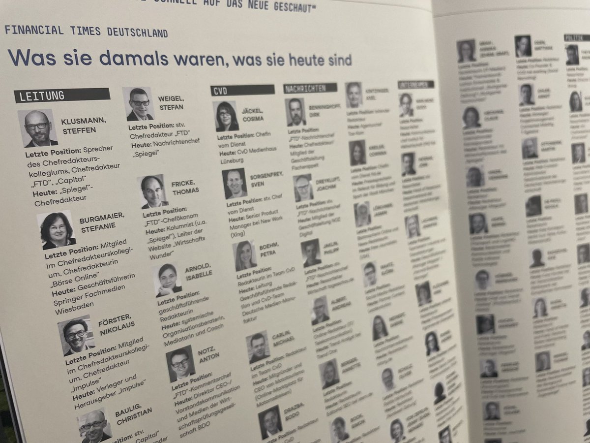 Schön, mal alle wiederzusehen, im neuen ‘Wirtschaftsjournalist’. Und mit vielen Jugendbildern 😂. FTD war Rock’n’Roll, sagt Steffen (Klusmann). Ja - und manchmal auch Hardrock. Eine coole Truppe in jedem Fall! Grüße gehen raus…