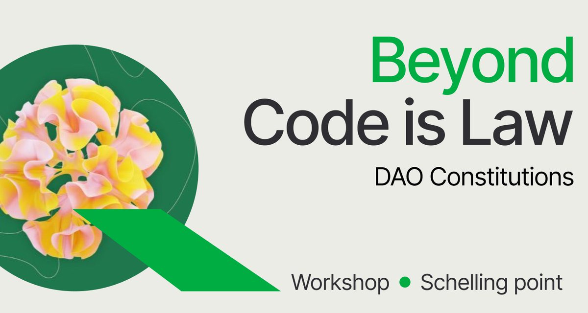 QBlockchain's tweet photo. 🤩 Are you interested in learning about #DAO constitutions and their legal implications? 

Co-initiators from Q and @lex_DAO are hosting a workshop at the @schellingpoint_ in Denver on March 2. 

Join to explore why #DAOs need constitutions and more. https://t.co/ePg6RwMnJN