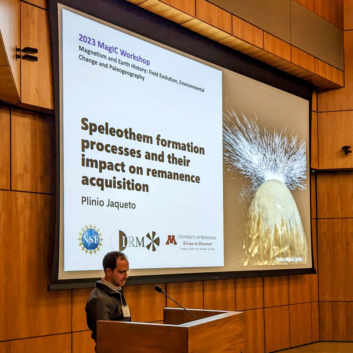 The IRM is at the 2023 MagIC Workshop at Scripps Institution of Oceanography. Plinio Jaqueto gives an overview of exciting developments in speleothem magnetism! #NSFfunded <a href="/UMNEarthScience/">Earth and Environmental Sciences, UMN-Twin Cities</a> <a href="/UMNCSE/">College of Sci & Eng</a>
