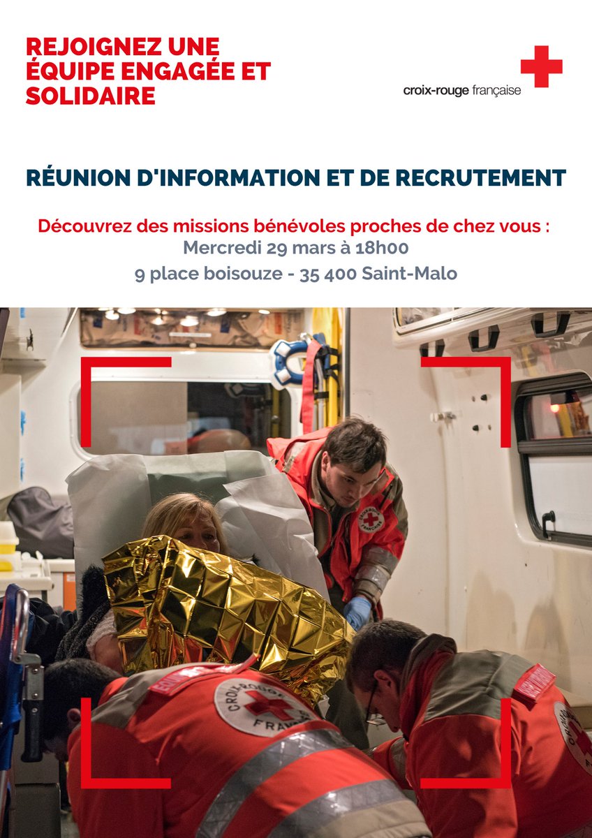 Croix-Rouge française - UL du Pays Malouin tweet media