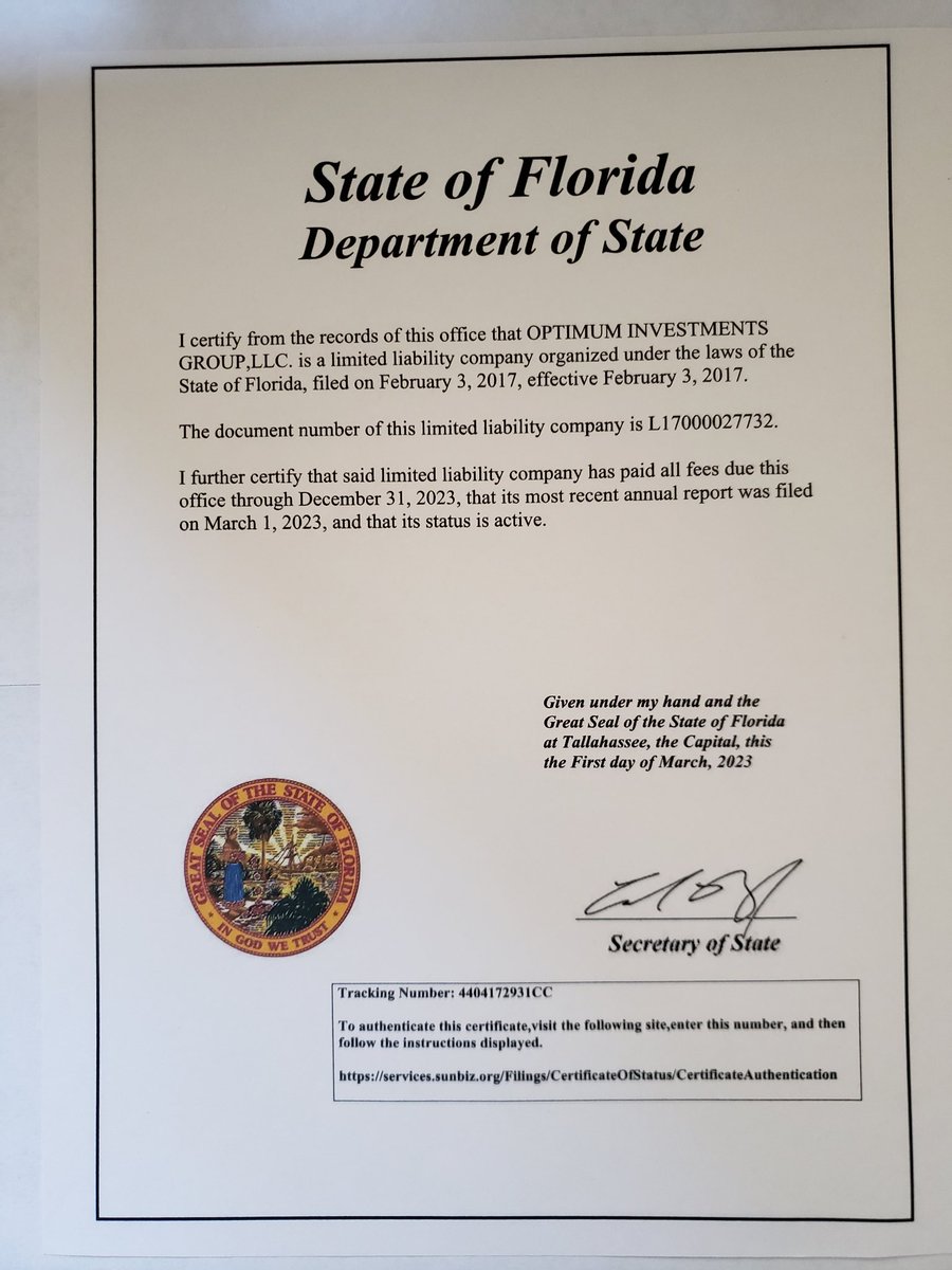 OPTIMUM INVESTMENTS GROUP, LLC And I Will Continue to Serve The Great Population Of Southwest Florida With Honesty And Professionalism. 
Serving You Is Our Top Priority  !
BERTRAND CHOUTE, CEO & FOUNDER https://t.co/bfEQJitfZT