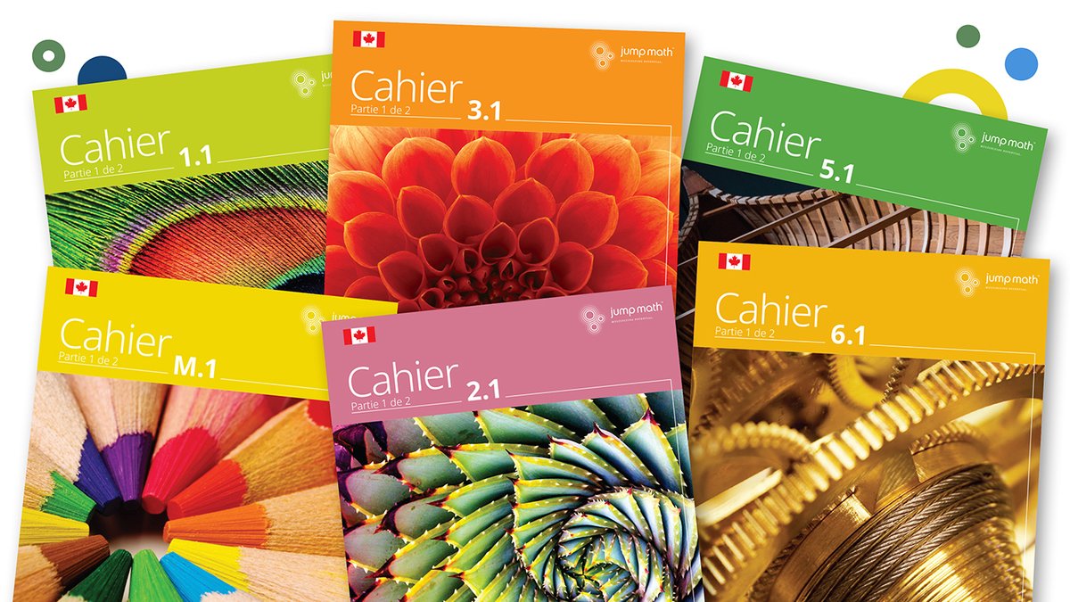 JUMP_Math's tweet image. We&apos;re pleased to announce that #JUMPMath&apos;s newly updated, curriculum-aligned French resources for M-3 TR/Guide de l&apos;enseignant (GE), student AP books/Cahiers, and Answer Keys (M-2) will be available to order starting in March on our online store and through UTP.