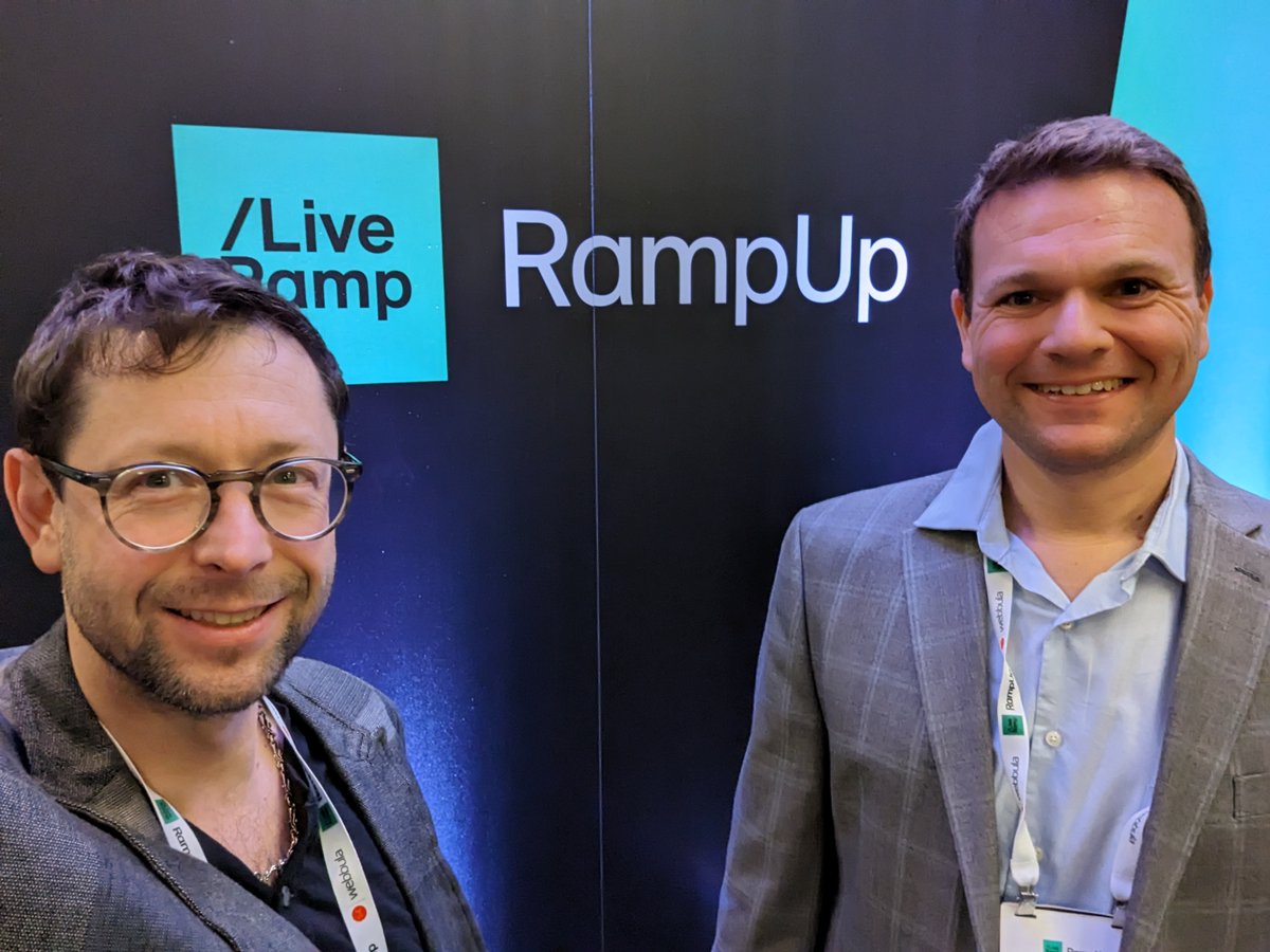 Are you at <a href="/LiveRamp/">LiveRamp</a>'s <a href="/RampUp/">RampUp</a>? Come say hi to our team on the ground - Oleg Korenfeld, CTO, and Bill Kelly, VP, Business Intelligence &amp; Product Development. #RampUp23