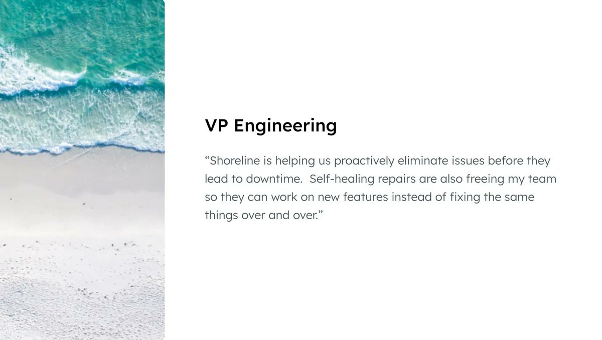 shoreline_io's tweet photo. #Observability without action is just #storage! Many #DevOps tools detect #incidents, but hardly anything actually helps FIX them. We're changing that. 

Build #automations in hours to self-heal repetitive issues w/ our #Cloud #Reliability platform. https://t.co/7nPb6lKYZv https://t.co/kDyv5jrOjG