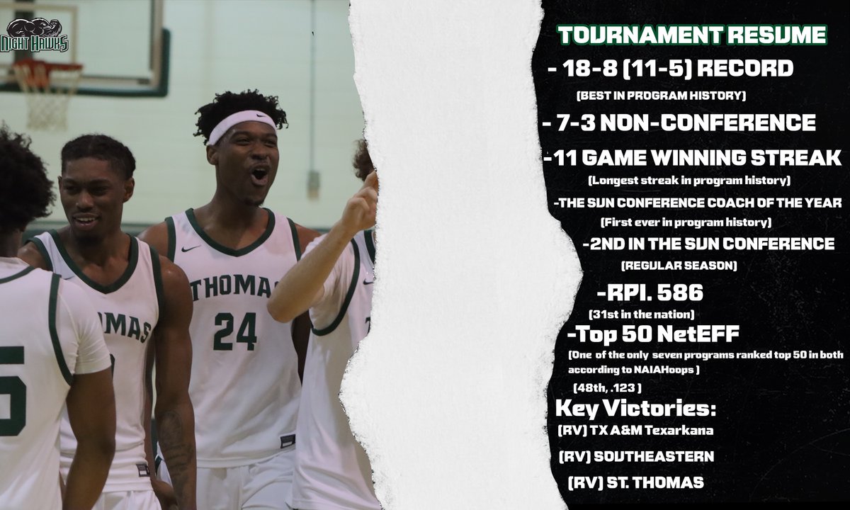nighthawksmbkb's tweet photo. We heard the @NAIA selection show is tomorrow...

Here's a look at our resume ‼️. https://t.co/Jpg4SdH8mk