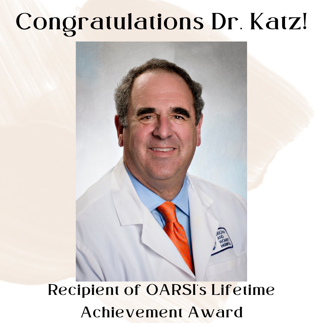 Congratulations to Dr. Katz, the recipient of the 2023 OARSI Lifetime Achievement Award <a href="/OARSInews/">OARSI</a>! This award is in recognition of Dr. Katz's years of service to OARSI as President (2017-2019) and other integral capacities as well as his meaningful contributions to OA research