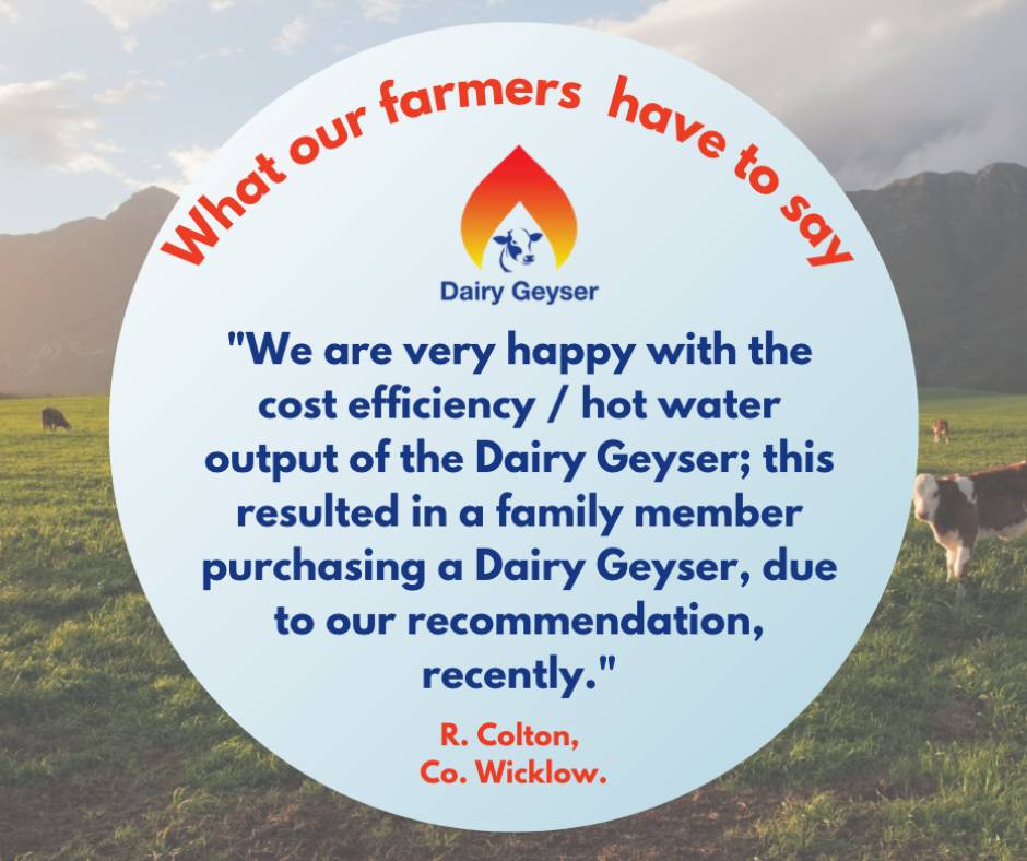 Wednesday Testimonial!
To know more about Dairy Geyser, call us <a href="/087/">087</a> 236 2397
Visit us: dairygeyser.ie
#dairyfarm #farmers #farming #farmingtip #agrilife #irishagrilife #farmersinireland #farm #agriculture #farmlife