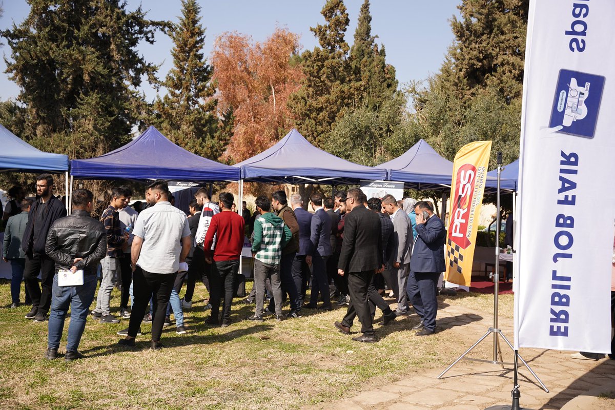 SPARKorg's tweet photo. Today, @SPARKorg organised The Erbil Job Fair in #Iraq, featuring 36 companies that offer over 200 job opportunities to 700 students.✨

In cooperation with Salahaddin University, thanks to the support of the @EUinIraq &amp; @eu_near 🇪🇺

#jobfair #EUinIraq #EUmadad #EUTFSyria https://t.co/XO6w19j70f