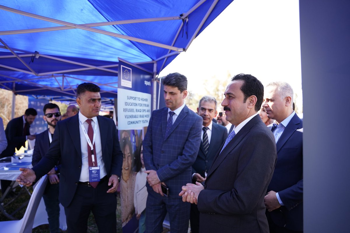 SPARKorg's tweet photo. Today, @SPARKorg organised The Erbil Job Fair in #Iraq, featuring 36 companies that offer over 200 job opportunities to 700 students.✨

In cooperation with Salahaddin University, thanks to the support of the @EUinIraq &amp; @eu_near 🇪🇺

#jobfair #EUinIraq #EUmadad #EUTFSyria https://t.co/XO6w19j70f