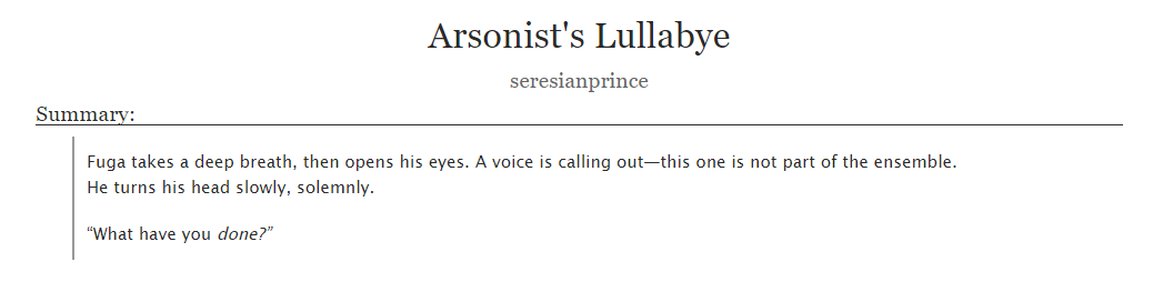 seresianprince's tweet photo. My 2nd piece for #i7reversebang23 is a Fuga centric danmaca fic! Based on @NiGHTDYE_ 's lovely art ❤️⬇️
Chapters will be spaced out over a few days each!
https://t.co/uRACVk9t8Q https://t.co/eSJzKvssQb