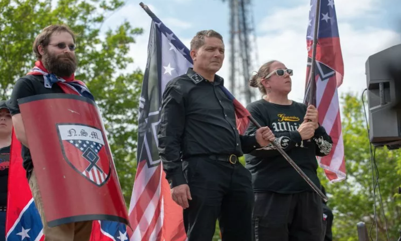GoldbridgeInst's tweet photo. Neo-Nazi Groups Organizing Antisemitic 'National Day of Hate

Newsweek - Neo-Nazi groups across the United States are planning a national "Day of Hate" against Jewish communities on Saturday

https://t.co/13e7fdBvfU

#endwhitesupremacy #whitesupremacy #racism #antisemitism https://t.co/7WsAc91jTQ