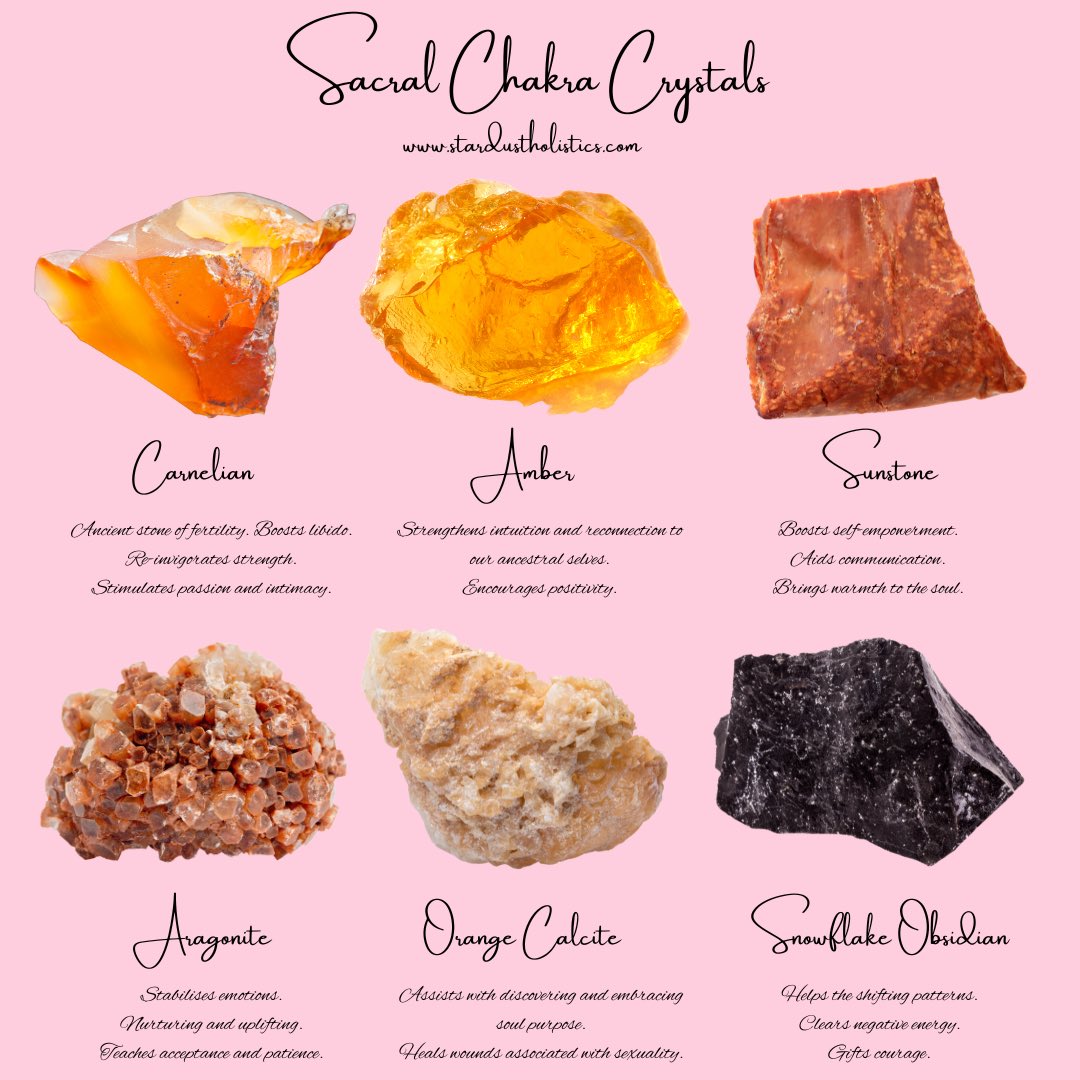 Stardustbydani's tweet photo. Sacral Chakra Crystals https://t.co/uoXFpyFzeV