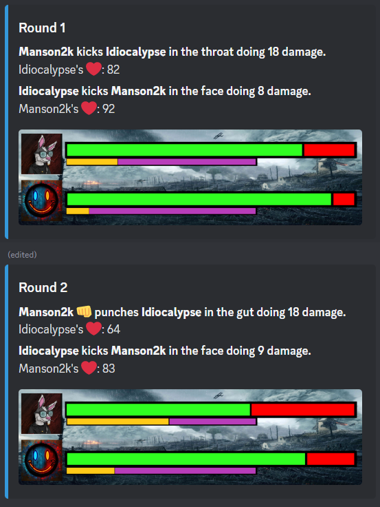 Hope everyone is having a great week!  We will have our pfp fighter ready soon!  It will be able to track win/loss records which we will have prizes for and reset regularly!  Cross project tournaments as well as smaller bracket tournaments and leaderboards!  Let the fight begin!