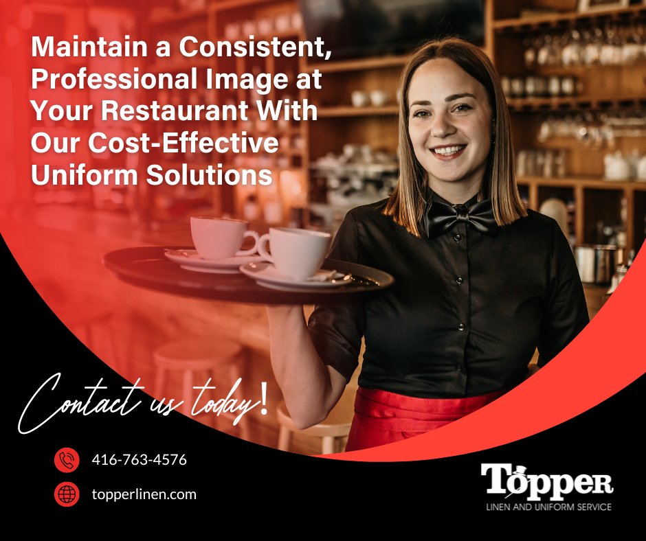 Our premium aprons, chef coats and other food and beverage garments will fit your #restaurant seamlessly! Contact us today for more information. topperlinen.com/uniform-servic…