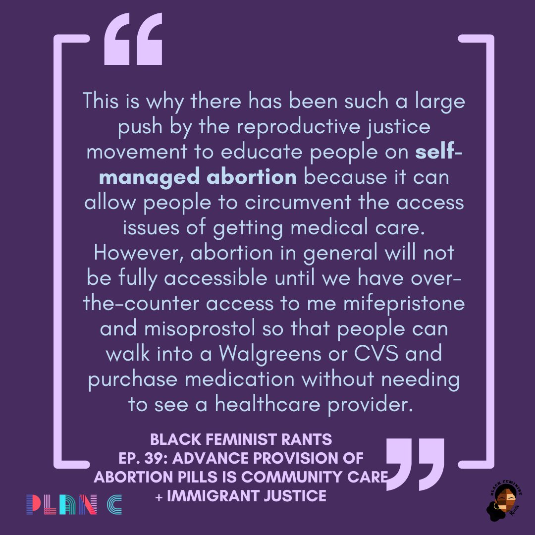 Check out our latest episode! LaKia talks about why abortion pills are so important. This episode was made as part of <a href="/Plancpills/">Plan C</a> Creative Fellowship. Thank you!
open.spotify.com/episode/2SSGSF…
