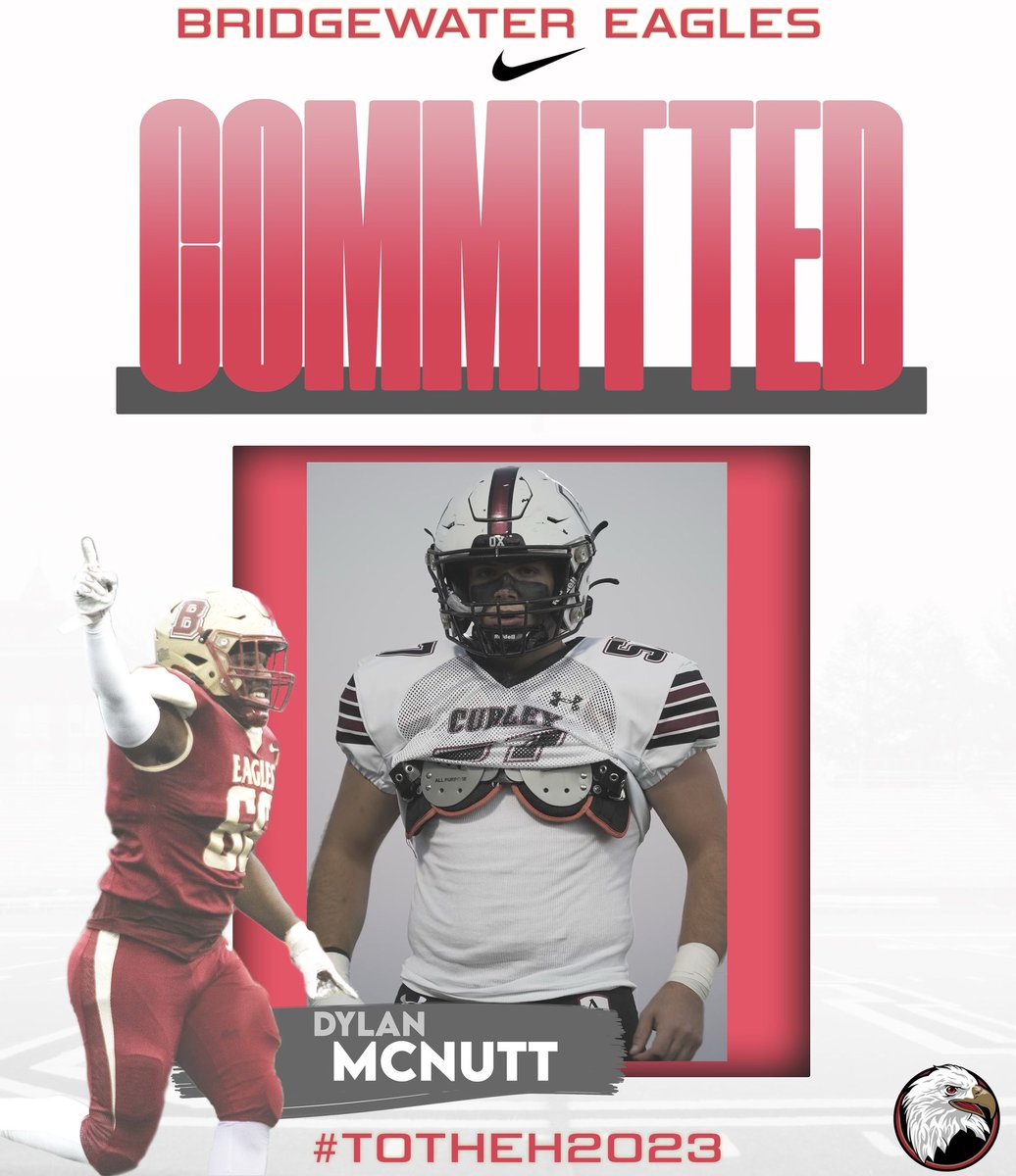 I would like to announce my commitment to play D3 football at Bridgewater College. I would like to thank my parents, coaches, and teammates for making this possible. 🦅🦅
<a href="/CoachPurk/">Kyle Purkey</a> <a href="/CoachLemn/">Scott Lemn</a> <a href="/CoachRamey_/">Gary Ramey Jr.</a> <a href="/CoachBIreton/">Brendon Ireton</a>