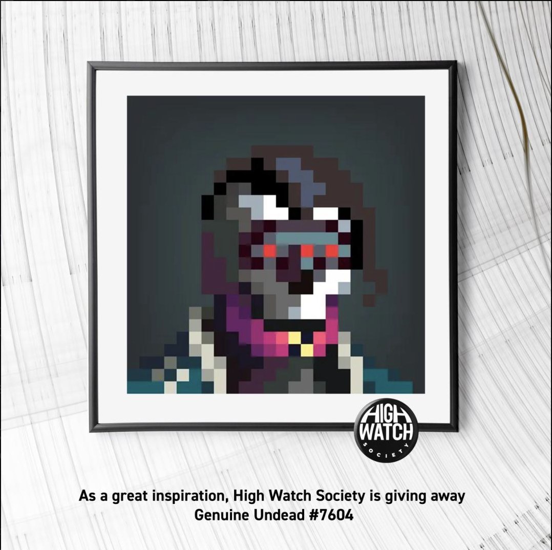 alex69 (@alex69brc) on Twitter photo GIVEAWAY!
Iโm proud to announce that the High Watch Society is working with me to put this beautiful
<a href="/GenuineUndead/">Genuine Undead</a> in good hands. To get this grail in your wallet:
1. Retweet this post
2. Make sure to follow <a href="/hwsnft/">High Watch Society</a>
3. Comment why you deserve this GU on their last post
72h GIVEAWAY!
Iโm proud to announce that the High Watch Society is working with me to put this beautiful
<a href="/GenuineUndead/">Genuine Undead</a> in good hands. To get this grail in your wallet:
1. Retweet this post
2. Make sure to follow <a href="/hwsnft/">High Watch Society</a>
3. Comment why you deserve this GU on their last post
72h