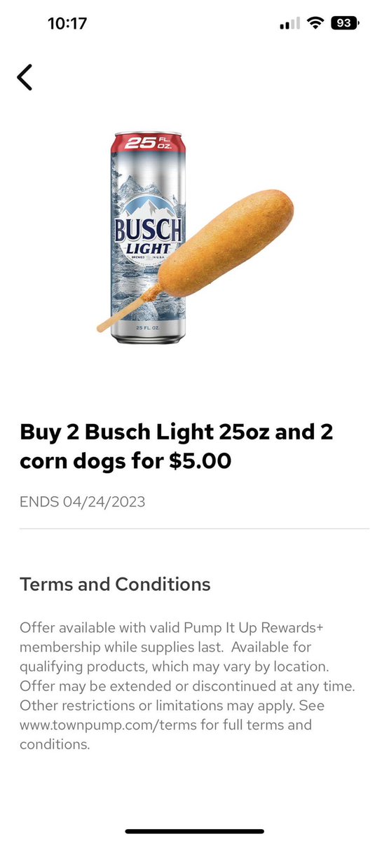 Town Pump Rewards has officially reached its peak.