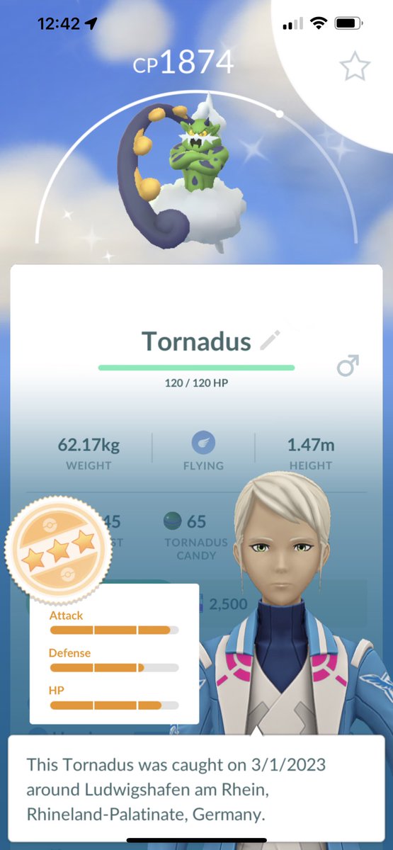 TechieEngineer5's tweet image. I love tornadus shiny color. #PokemonGO #RemoteRaids