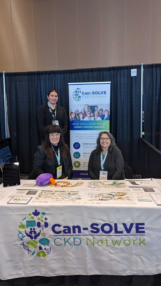 cansolveckd's tweet image. It's been great meeting community members! Visit the @kidneycheck booth at @fnha Gathering Wisdom for a Shared Journey XII. Kidney Check is bringing kidney, diabetes and blood pressure checks to rural and remote #Indigenous Communities across Canada.
cansolveckd.ca/research-proje…