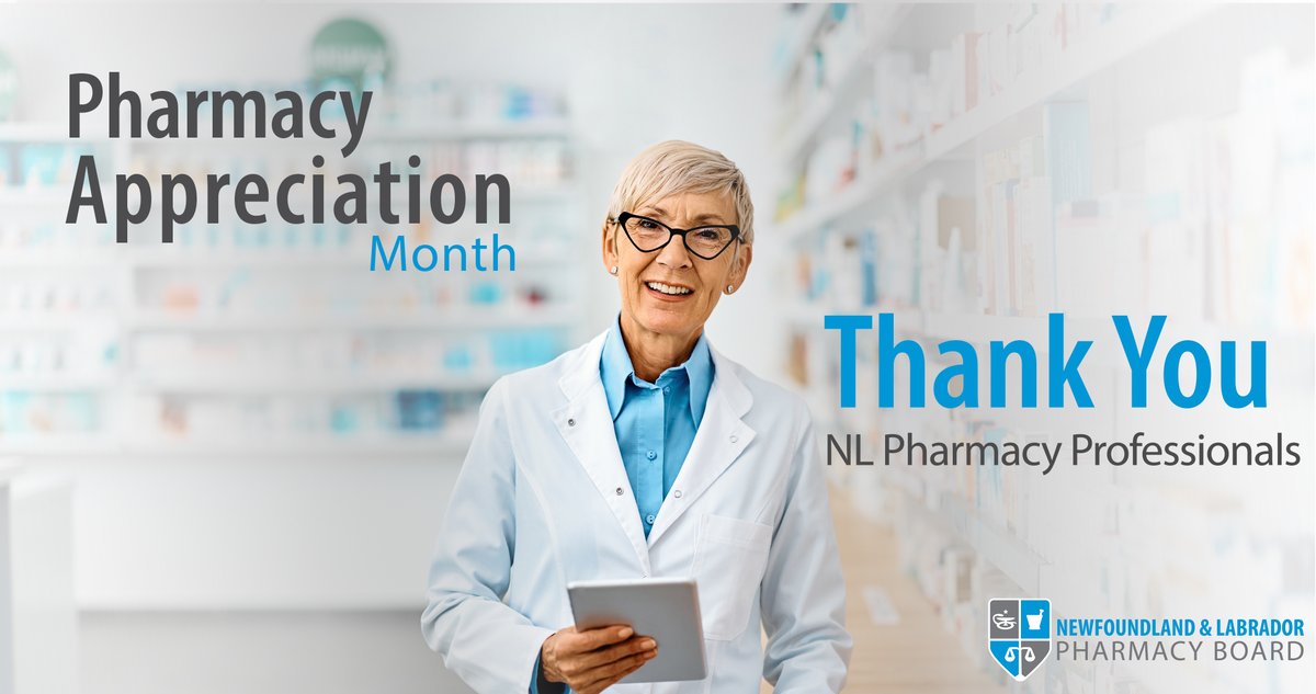 CollegePharmNL's tweet image. On this, the first day of Pharmacy Appreciation Month, NLPB would like to take this opportunity to say thank you to the pharmacy professionals of NL for your dedication and commitment to providing equitable and quality care in the best interest of the public you serve. #PAM2023