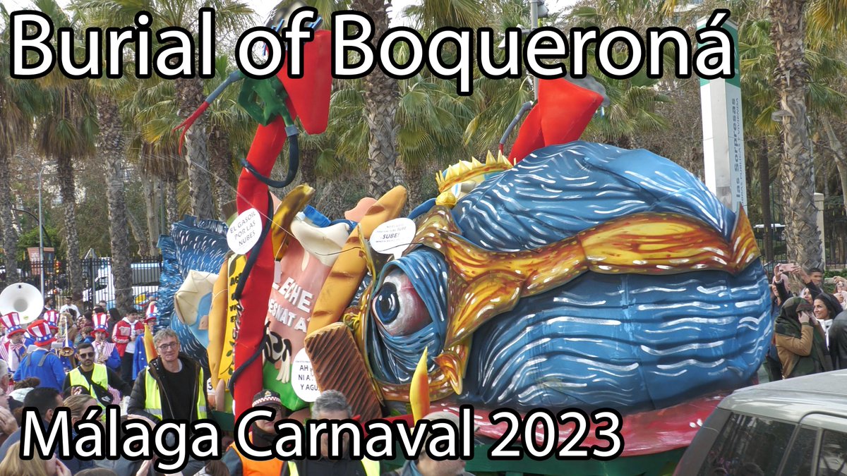 #Málaga Burial of Boquerona #Carnaval Parade | #Spain  #CarnavalMLG #Carnaval2023  #Carnival 
#Andalucía 
<a href="/CarnavalMLG/">Carnaval de Málaga</a>
<a href="/CarnavalMLGtube/">Carnaval Malagueño</a>

Watch the video on #YouTube!!

youtu.be/iR-XmCbqzwY