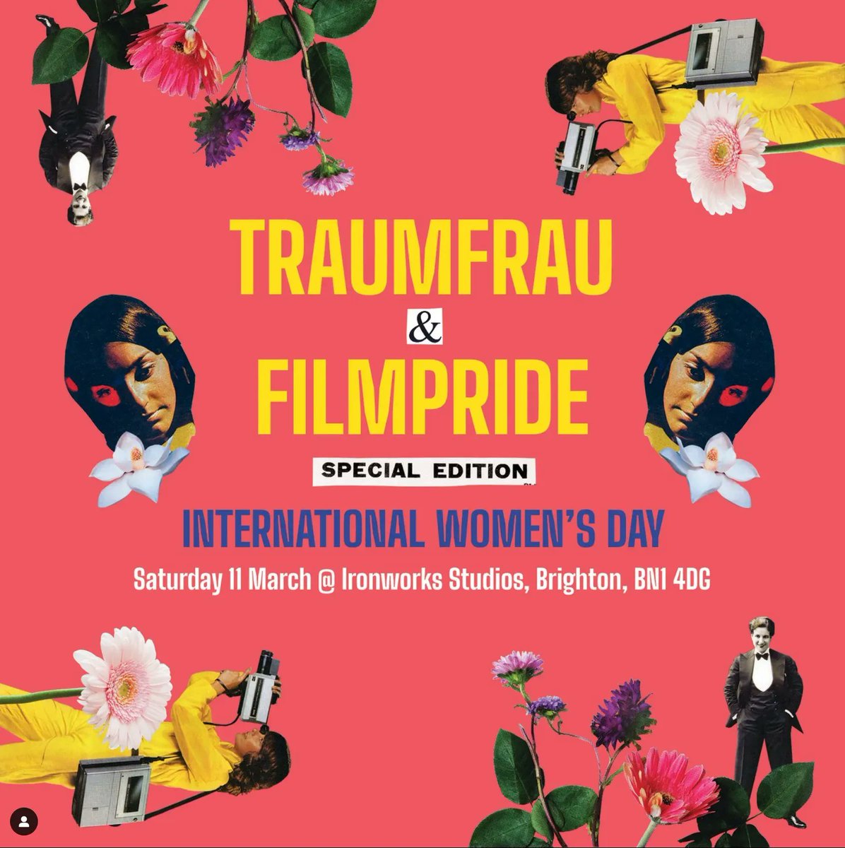 It’s @traumfrau2 iconic IWD celebration – and this time it’s a double bill with @filmpridefest
A film screening + a party!

Link for tickets and more info in our bio: ironworks-studios.co.uk/11th-march-tra…