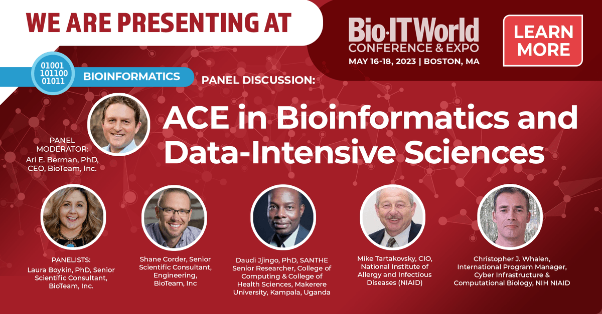 Learn about global collaborative efforts in working with the African Centers of Excellence (ACE) in bioinformatics and data-intensive sciences! More details: bio-itworldexpo.com/bioinformatics… #BioIT23 
<a href="/bioitworld/">Bio-IT World</a>
 #lifesciences #biopharma 
<a href="/BioTeam/">BioTeam</a>