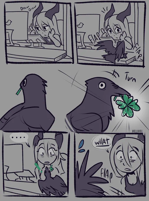 An account of something that did happen Paddys day 2020. Hope that crow had a lucky day.

(happy March) 