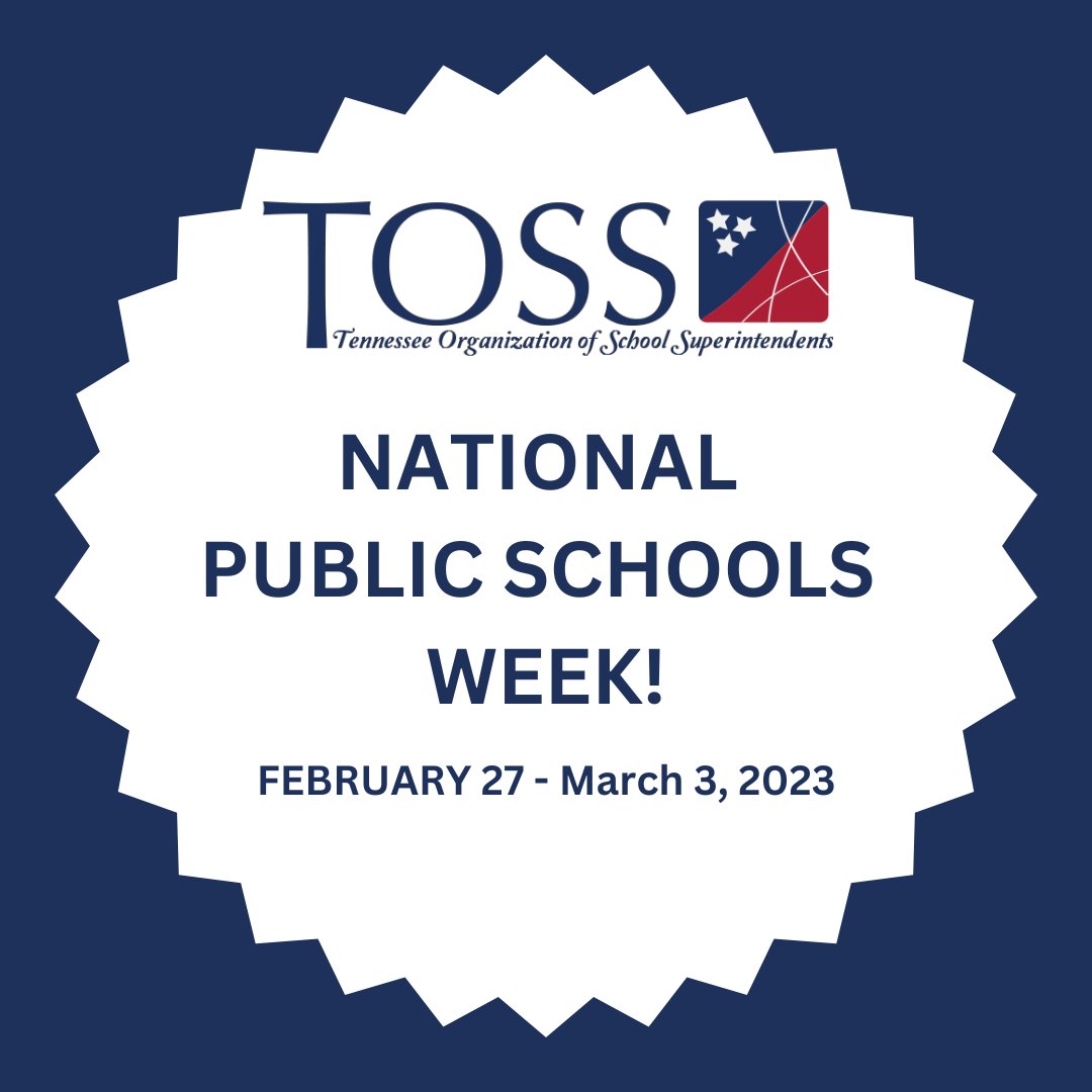 Public Schools Week in Tennessee means that we honor our 145 public school districts serving over 1 million students and tens of thousands of teachers, specialists, administrators, and support staff!
TOSS appreciates you! #nationalpublicschoolsweek
