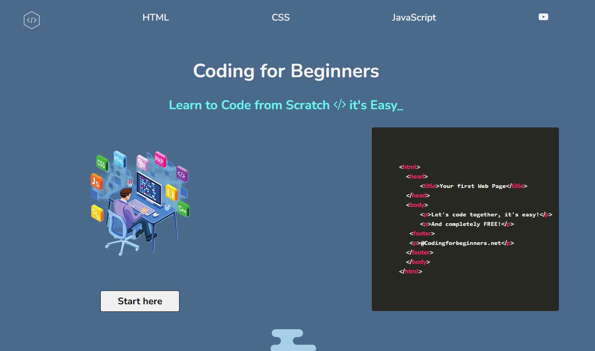 tuxedo_gent's tweet image. codingforbeginners.net
#coding #codingforbeginners #html #CSS #javascript