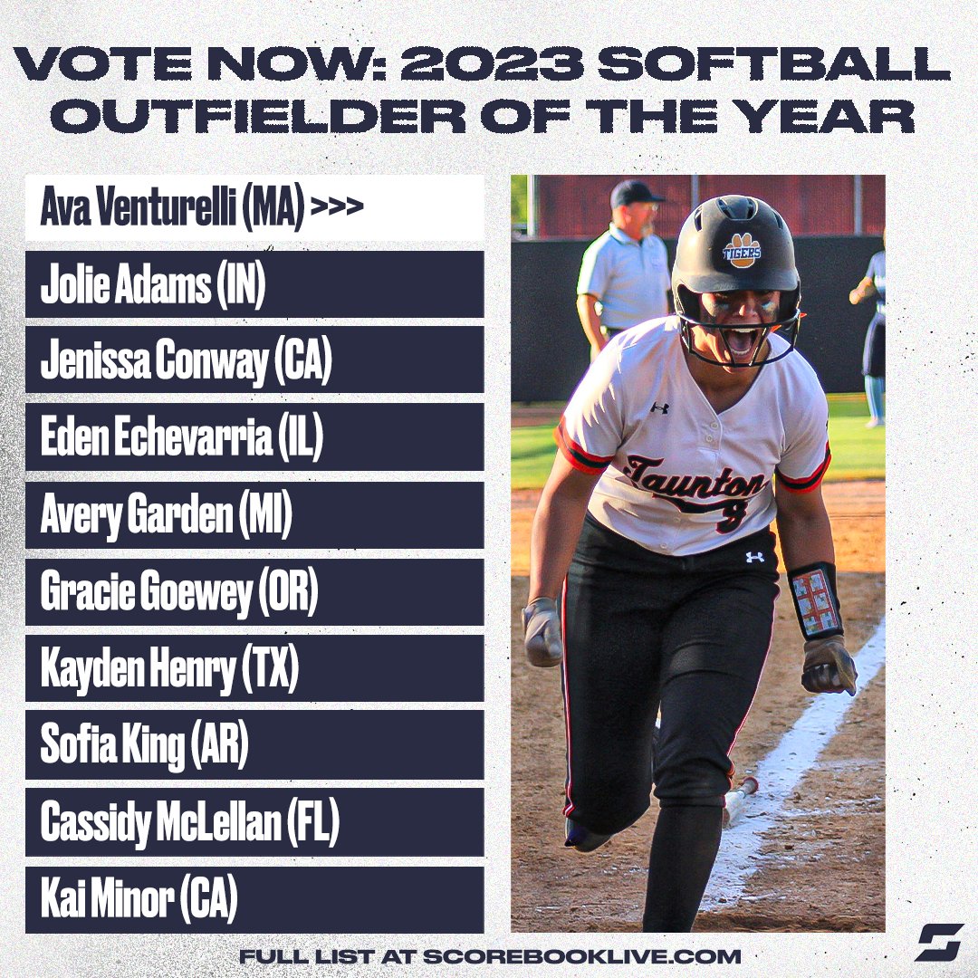 HighSchoolOnSI's tweet photo. We want to hear from you: Which high school softball outfielder will be the best of the best this season? 🥎

Link to vote ➡️ https://t.co/VsS0ZdCFXR

@jolie1221 @LakeCentralSB @lylablackwell00 @roncallisball @conway_jenissa @SorcererSoftbll @CornwellCaitlyn @SequoitSoftball @eden_echevarria @avery_garden @apvsoftball @jennagiattino @DonovanGriffins @destharris2024 @GranbyComets1 @henry_kayden @dhs_ladygators @SofiaKing2004 @WampusCatsSB @conwayathletics @mclellancassidy @LakewoodRanchSB @kaimoney2025 @OLuSoftball @AHS_Softball_ @17_kasidi @anabanana2025 @HuskySoftball @zaeditagalog_ @cdosoftball @ellateubner @lhssoftball_ @LebanonAthDept @TaylorTroutman6 @LadyColSoftball @avasandra15 @tauntonsoftball @tia_warsop @lakeridgesb