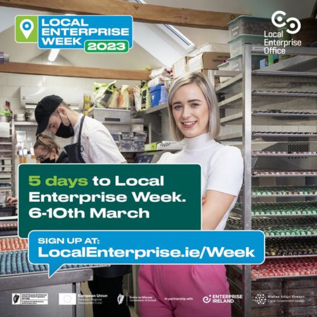 We are very very excited for next week - It is Local Enterprise Week 2023 across Ireland! 

Book your place today.

Taking place from 6th - 10th March 2023 

Sign up for free at https://t.co/RNaYnvnqAh

#LEW2023 # LEO #MakingitHappen #optimum #training https://t.co/PFBTtxBpX4