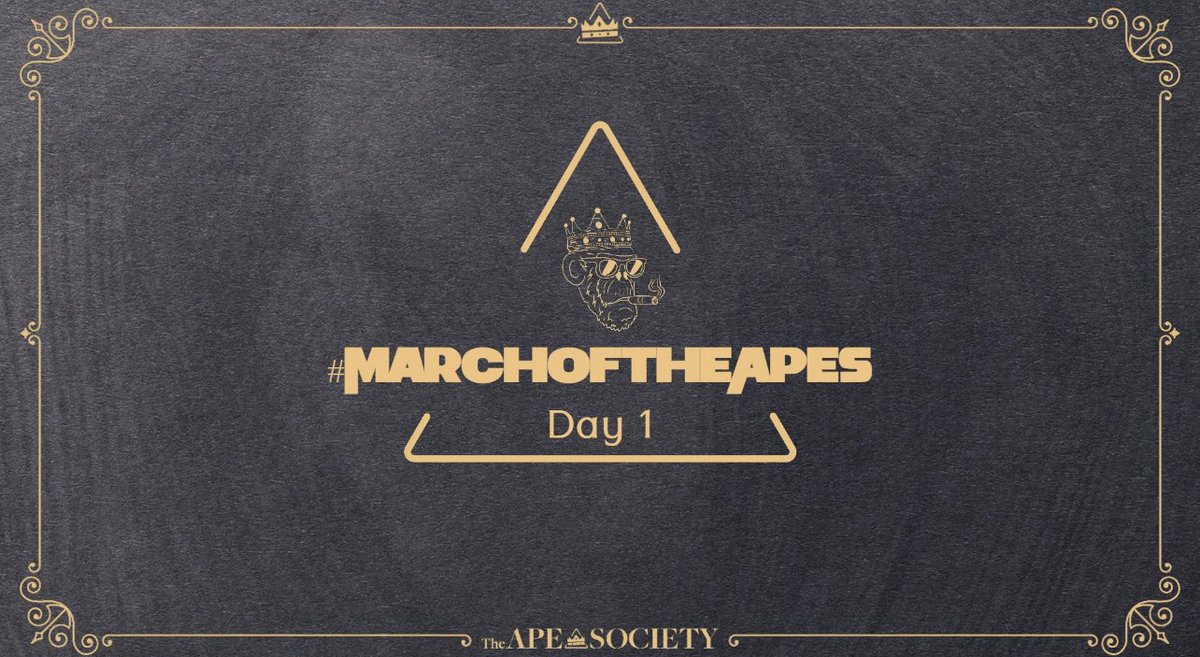 the_ape_society's tweet image. Day 1.