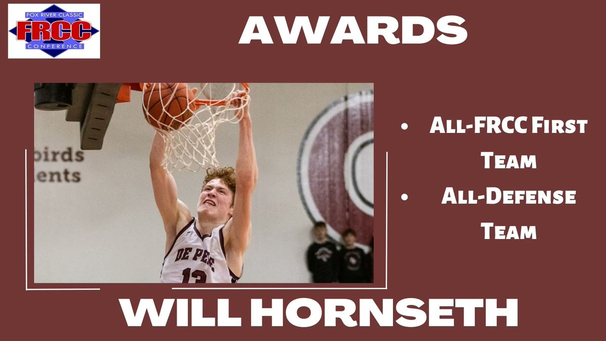 .<a href="/will_hornseth/">Will Hornseth</a> comes home with first team and all-defense honors!

#FlyAsOne #GOB1RDS #wisbb #frcc